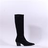 Miss Elastic Texaco Low Point Long Boot - Black